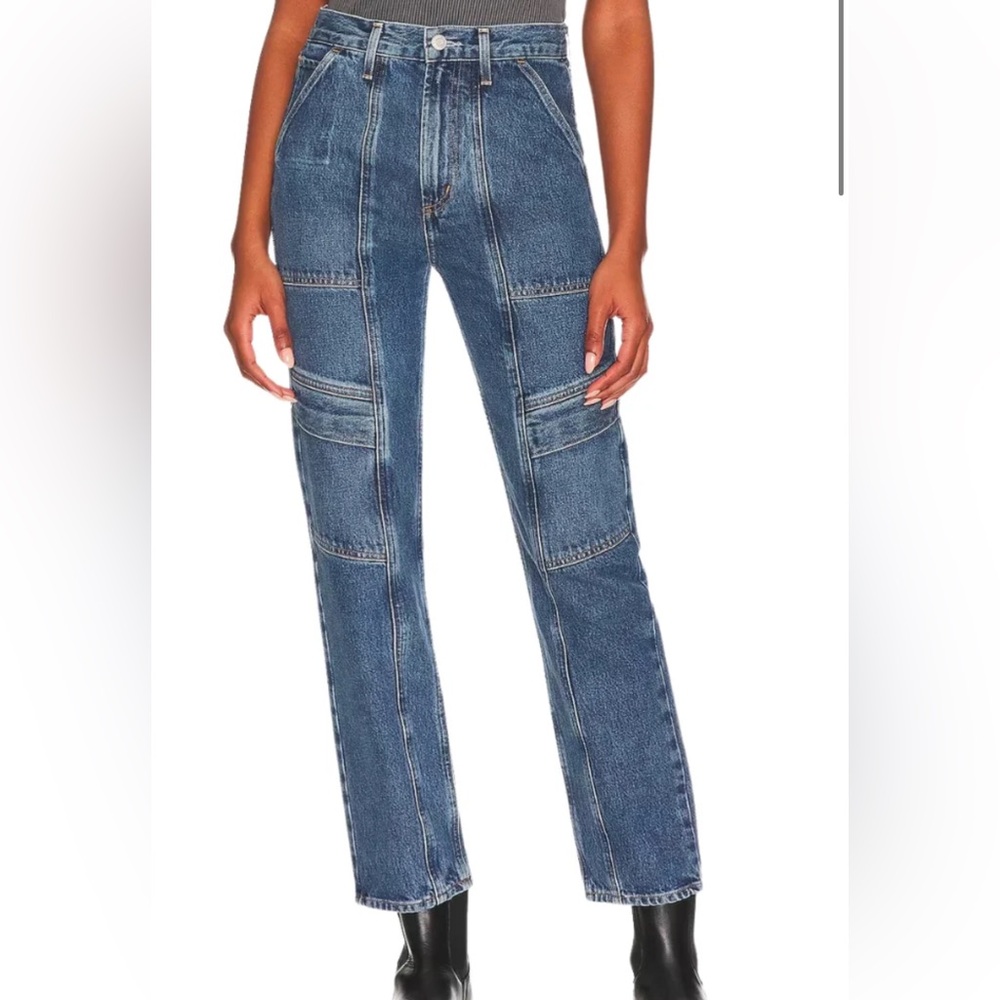 Agolde Cooper Cargo Size 26 Blue worn once